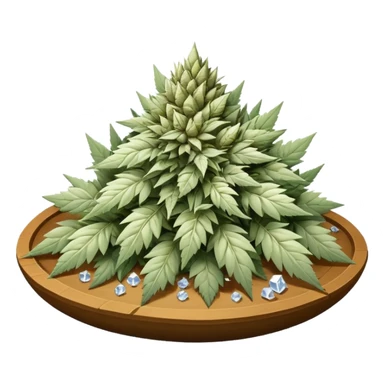 white color marijuana sticker