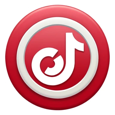 Tik tok logo sticker