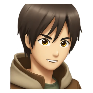 Eren qui embrasse Mikasa sticker