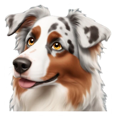 Red Merle Australian shepherd  sticker