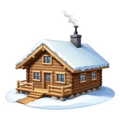 Norwegian cozy mountain cabin sticker