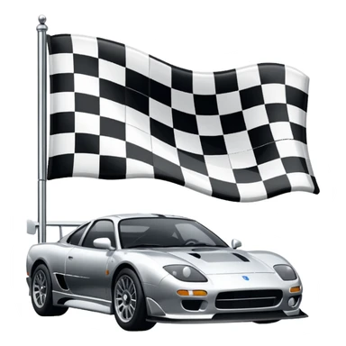 sorayama Chequered flag sticker