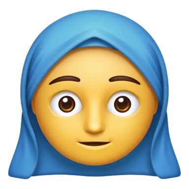 Mavi yuvarlağın içinde beyaz tik sticker