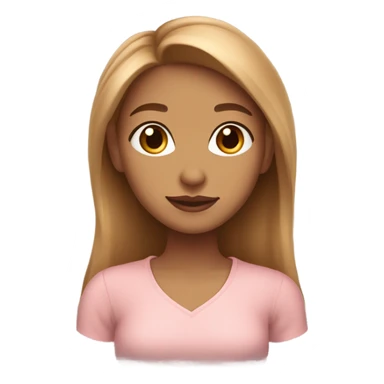 peach Skin color ,Female,Cute light brown hair,Core daddy’s girl sticker