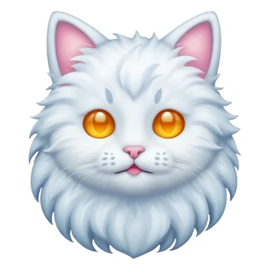 cat made of moon emoji sticker