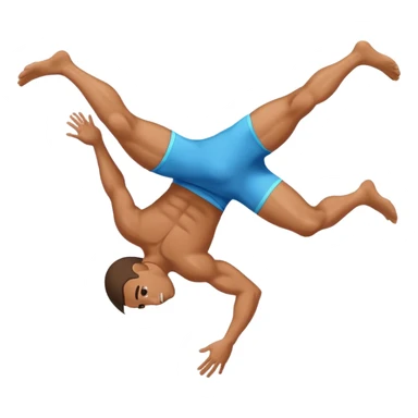 Gay man doing a back flip sticker