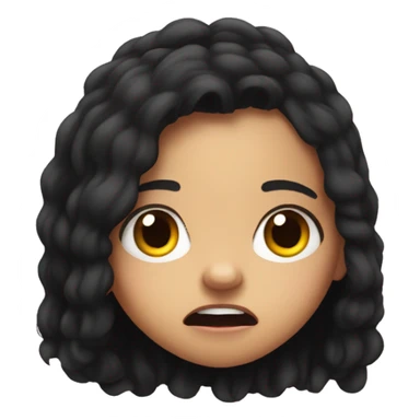 Jenna Ortega scared face sticker