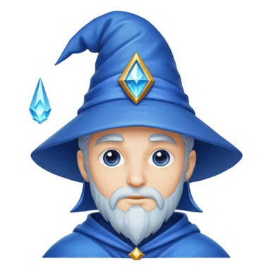 a blue wizard benna sticker