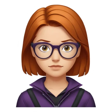 female Hawkeye  Clint Barton with glasses 
 sticker