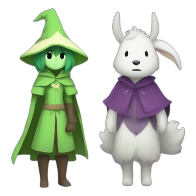 Ralsei and asriel sticker