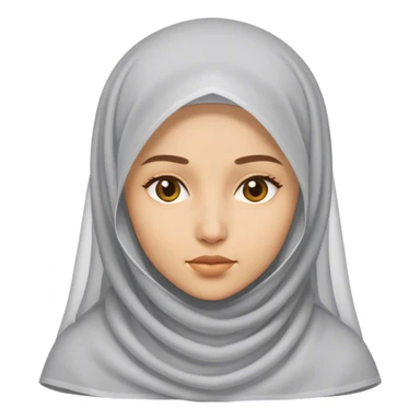 A veiled woman sticker