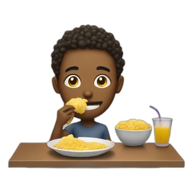 Persona comiendo una berenjena sticker