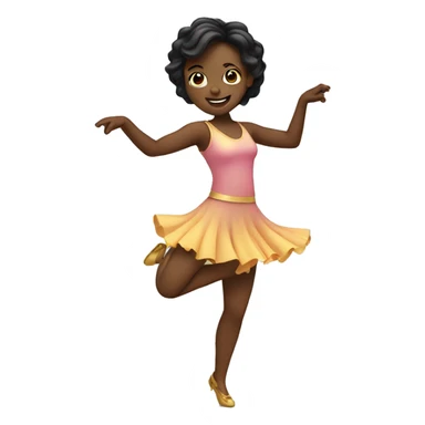Dancing girl  sticker