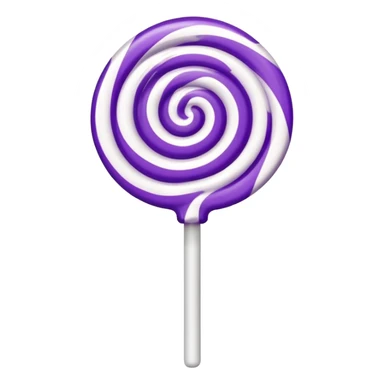 lolipop luminous purple and white sticker