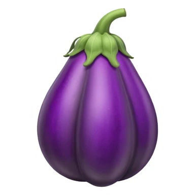animated eggplant with veins pumping sticker