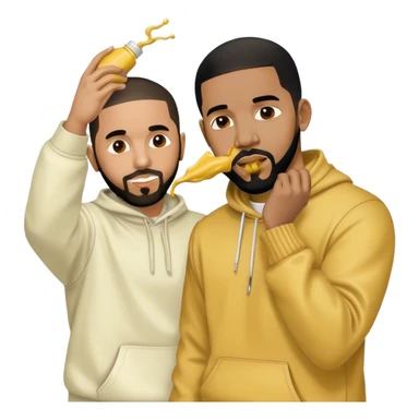 Kendrick Lamar throw mustard on Drake sticker