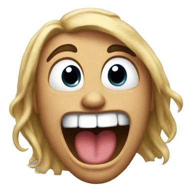 Cringing emoji  sticker