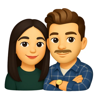 This is my boyfriend and I, make us into an emoji  sticker