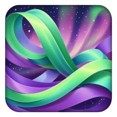 something that represents the aurora borealis sticker