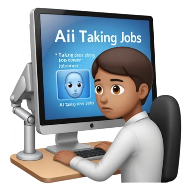 AI Taking over jobs sticker