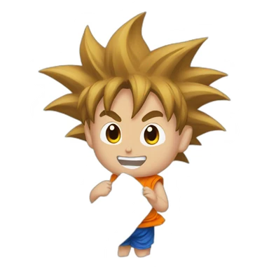 Goku with toilet paper sticker