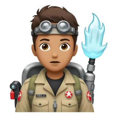 Create me a Ghost Buster in Solo leveling anime style sticker