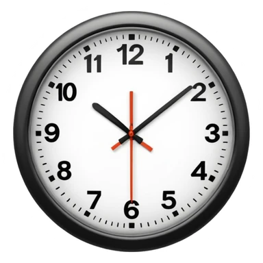 clock showing 7 am sticker