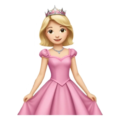 Parisian woman in a princess dress on the Eiffel tower sticker