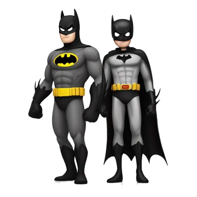 Batman and spider man sticker