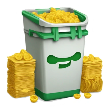 canasta de basura sticker