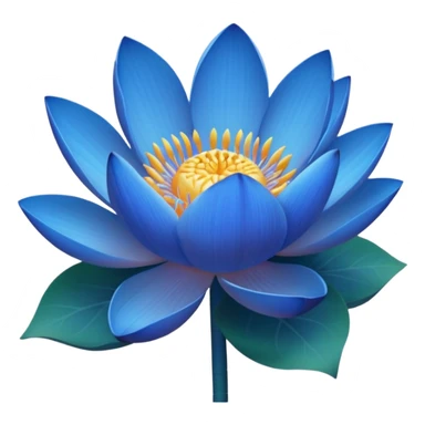 Bouquet of blue lotus sticker