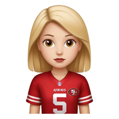 49ers girl sticker