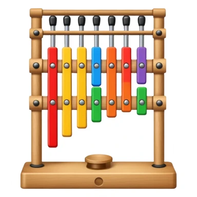 wooden glockenspiel instrument sticker