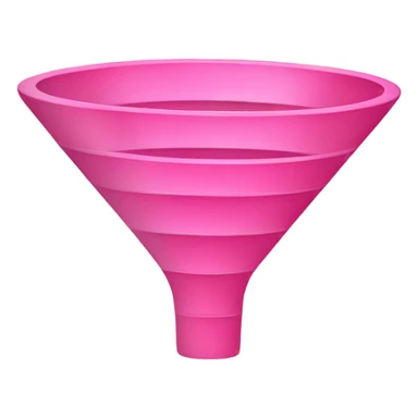 pink color sales funnel sticker