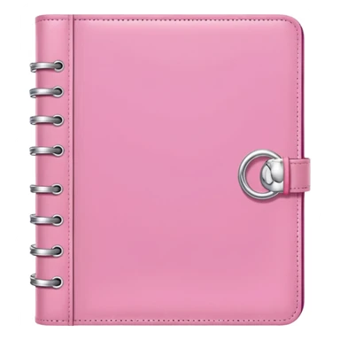 pink diary, coquette, loveshackfancy style, ring binder, no leather  sticker