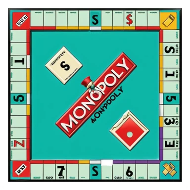 monopoly board sticker