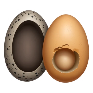 two crow eggs sticker