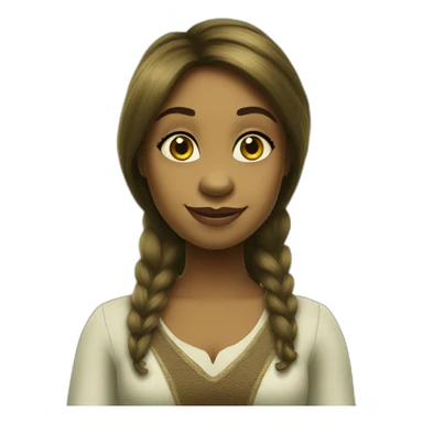 Déborah fille Shrek sticker