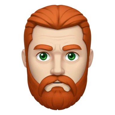 Greenish grey eyed adult man with sad eyes, poor short dark grey hair and a very long viking beard hanging. Pale skin. He's serious and looks tired. Make sure his hair and beard are both dark grey. sticker