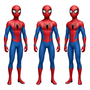 Spiderman full body doodle all reactions sticker