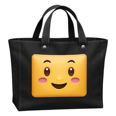 tote bag negra sticker