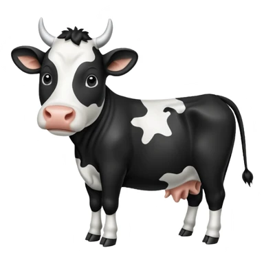 a cow thats shaped like a star sticker