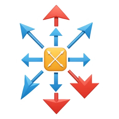 block diagram with arrows connecting shapes sticker