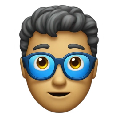 Blue aol messenger avatar sticker