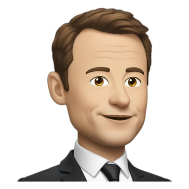Macron et elon musk sticker