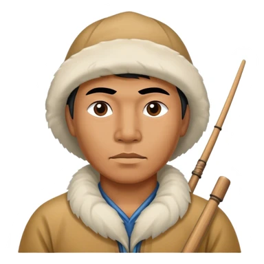 Inuit fisherman sticker