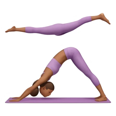 yoga bending backwards sticker