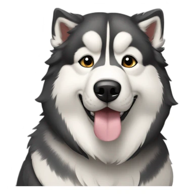 Handsome Alaskan malamute sticker