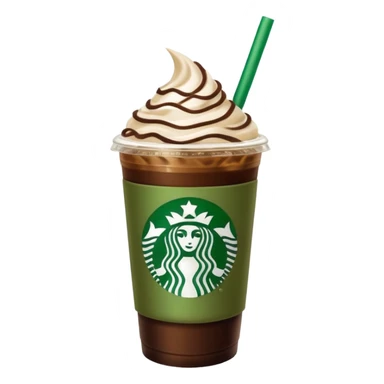 Starbucks iced coffee with Dubai chivalry bar with green filling and burn Khalifa  sticker