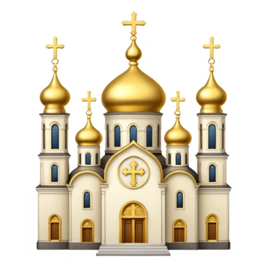 East ortodhox church. Transparent bakgrund. sticker